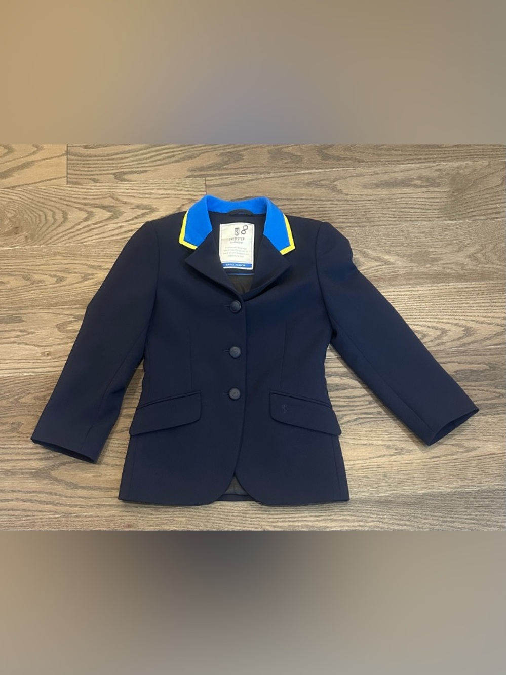 Tredstep Symphony Junior Equestrian Show Coat Navy Blue Size 8 Riding Jacket